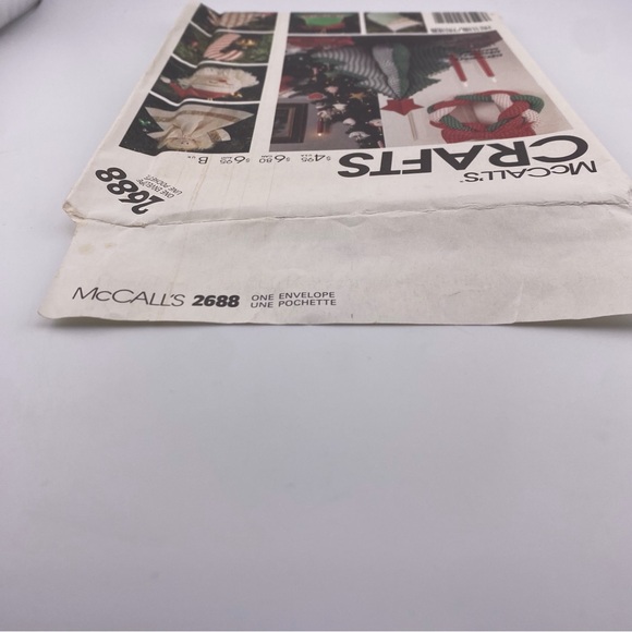 🪡 McCall's Traditionnal Christmas Decor Craft Sewing Pattern 2688 - Picture 4 of 6